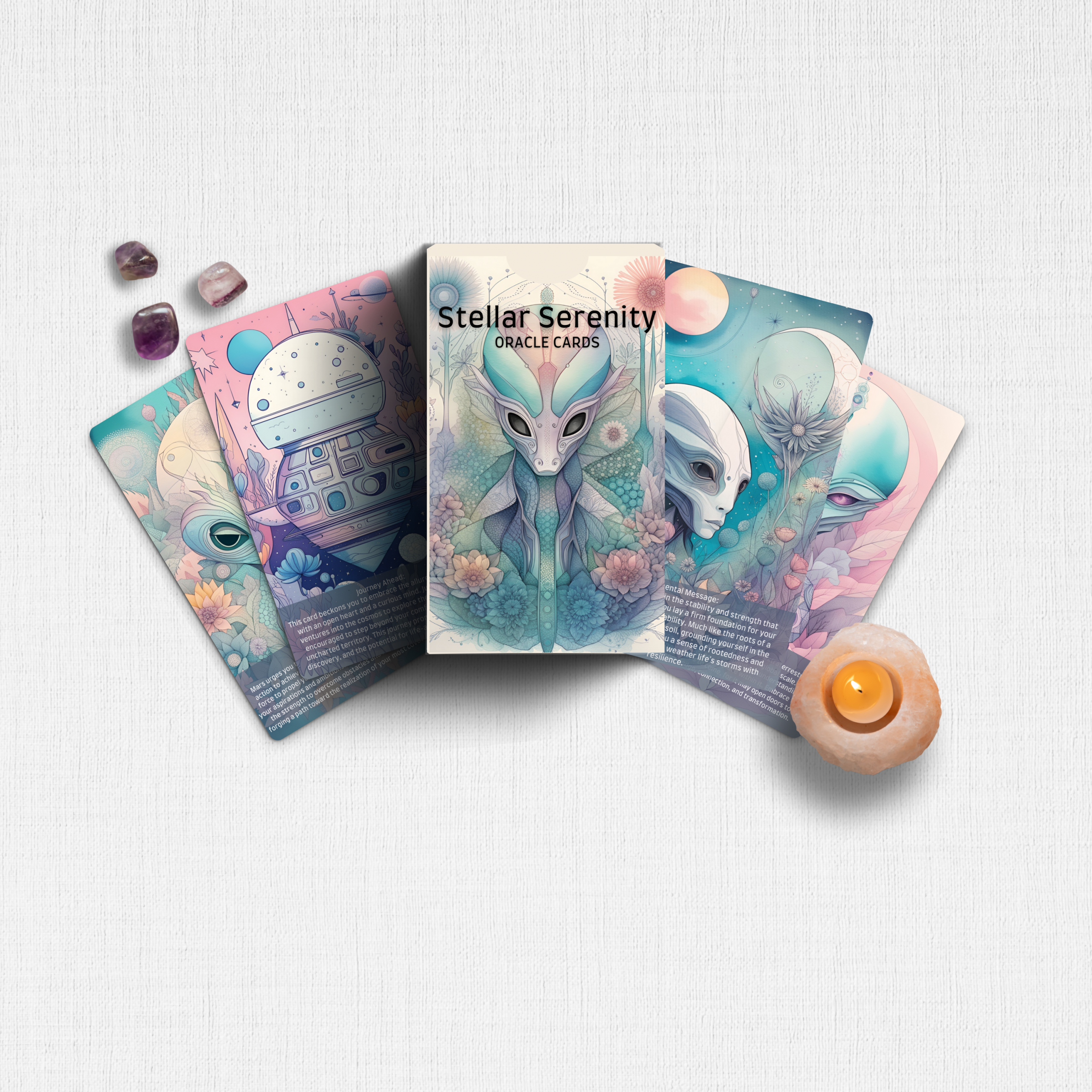Stellar Serenity Oracle Card Deck